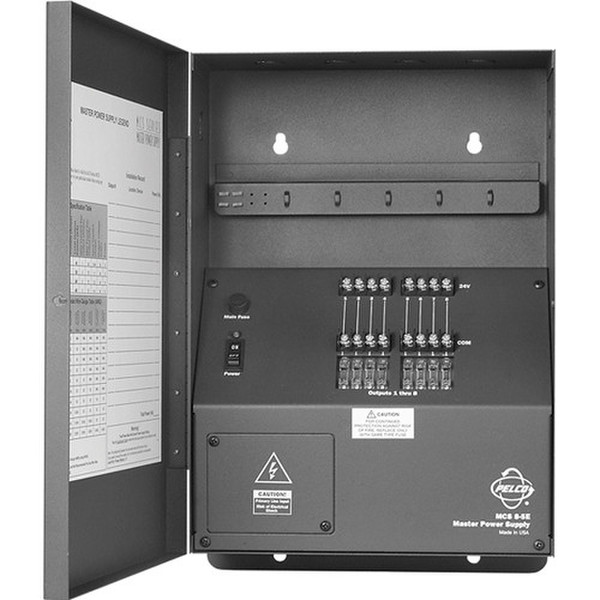 Pelco MCS16-10 Для помещений Черный адаптер питания / инвертор
