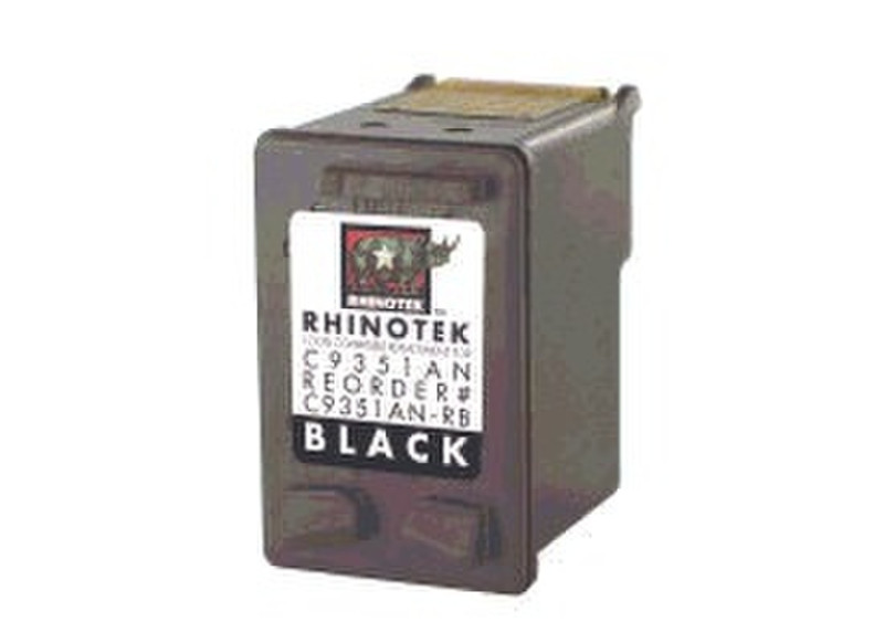 Rhinotek Black Ink Cartridge Schwarz Tintenpatrone