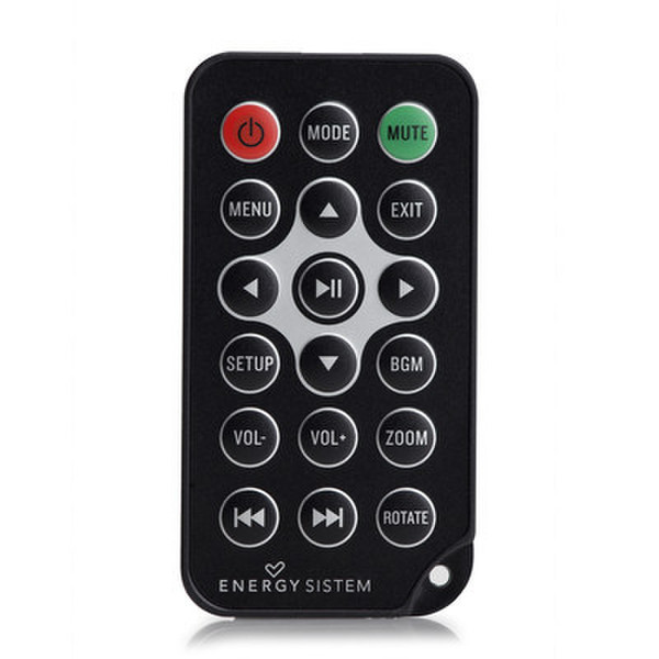 Energy Sistem 386154 press buttons Black remote control