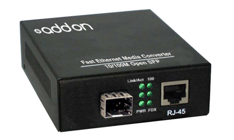 Add-On Computer Peripherals (ACP) 100BTX-SFP 100Mbit/s Black network media converter