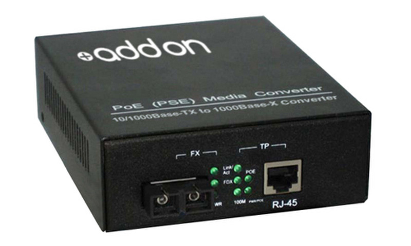 Add-On Computer Peripherals (ACP) 1000BTX-1000BLX 1000Mbit/s 1310nm Black network media converter