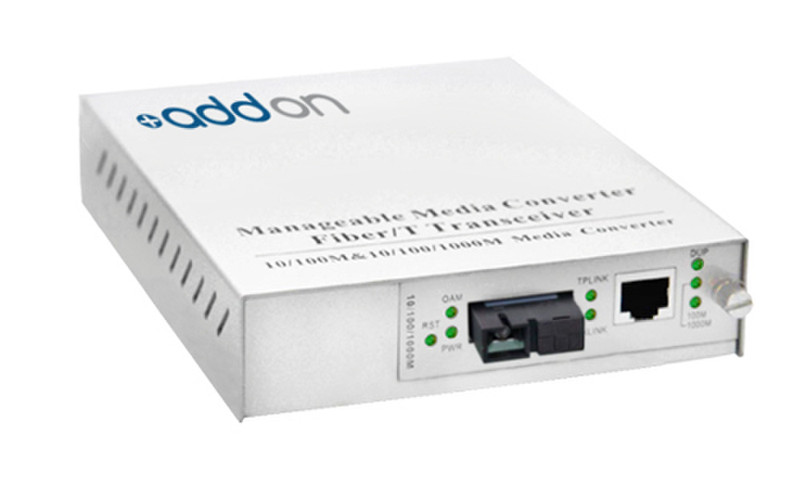 Add-On Computer Peripherals (ACP) ADD-MFMC-FX-SC 100Mbit/s 1310nm Multi-mode White network media converter