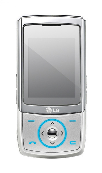 LG KE500, silver 2" Silber