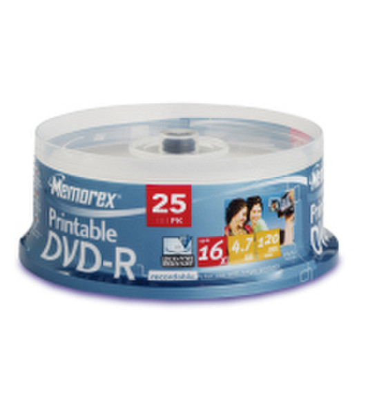 Imation 16X Printable DVD-R 25 Pack Cakebox 4.7ГБ DVD-R 25шт