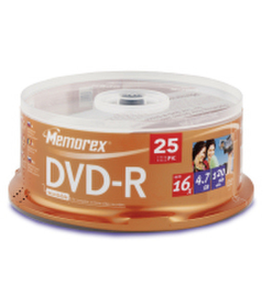 Imation 16x DVD-R 4.7GB 25 Pack Cakebox 4.7GB DVD-R 25Stück(e)