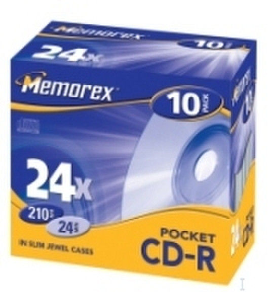 Imation Pocket CD-R 10 pack Slim JC CD-R 210MB 10pc(s)