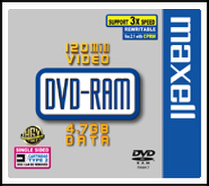 Maxell DVD-RAM For Data Type 2 Cartridge