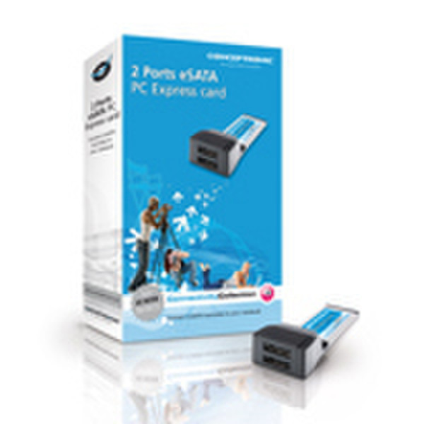 Conceptronic 2 Ports eSATA PC Express Card eSATA интерфейсная карта/адаптер