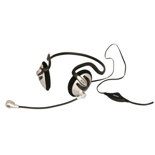 ICIDU Neckband Headset With Microphone & Volume Control Стереофонический Затылочная дужка Черный гарнитура