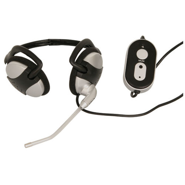 ICIDU Foldable USB Headset With Microphone & Volume Control Стереофонический Затылочная дужка Черный гарнитура