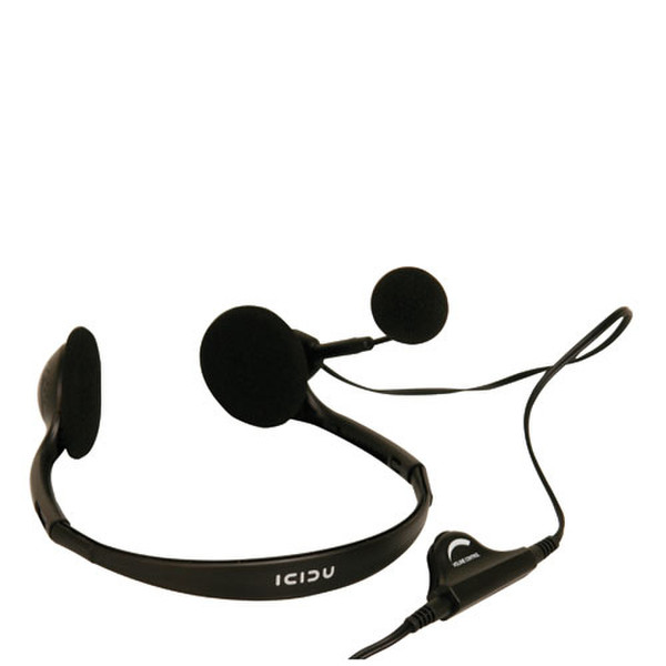ICIDU Multimedia Headset With Microphone & Volume Control Стереофонический Оголовье Черный гарнитура