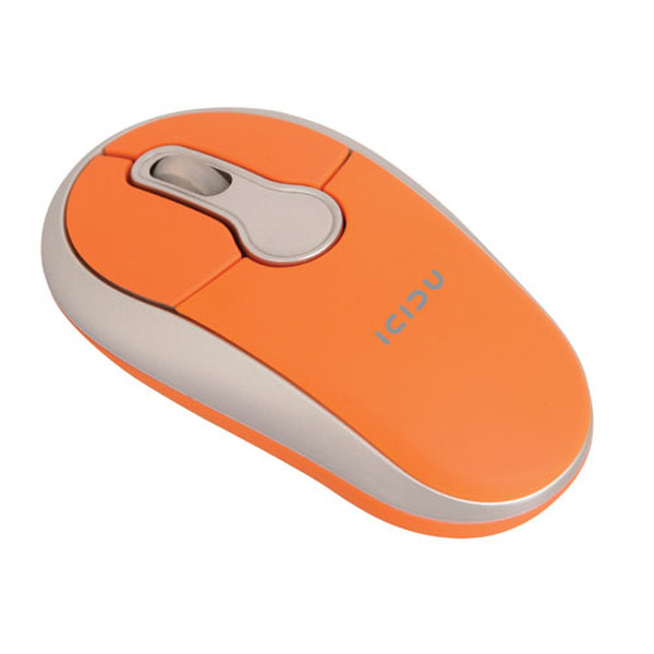 ICIDU Wireless Optical Notebook Mouse Беспроводной RF Оптический 800dpi Оранжевый компьютерная мышь