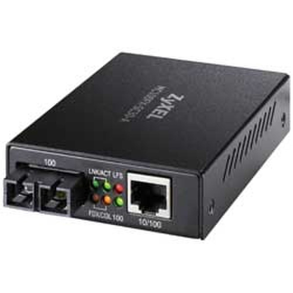 ZyXEL MC100FX-SC30-A 10/100 to 100BaseFX (30Km) Fiber Media Converter 1310nm Netzwerk Medienkonverter