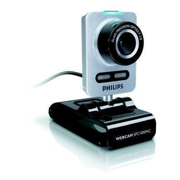 Philips SPC1000NC 1.3МП 640 x 480пикселей USB 2.0 Черный, Cеребряный вебкамера