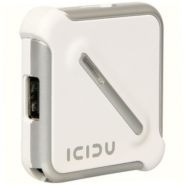 ICIDU USB 2.0 Mini HUB 480Mbit/s Weiß Schnittstellenhub