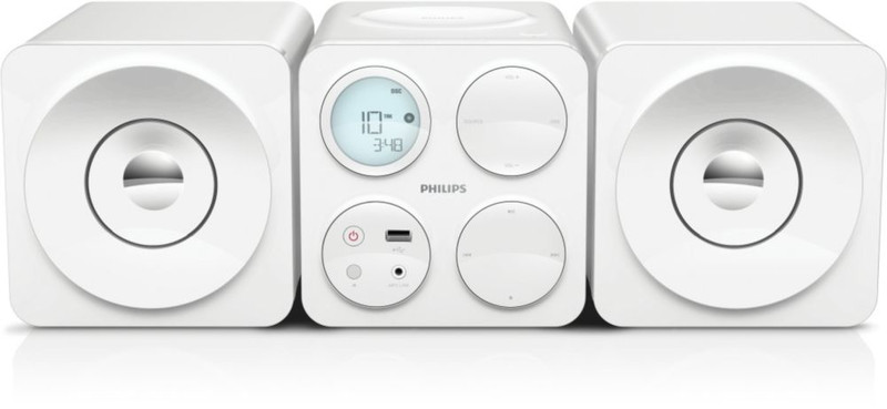 Philips MCM1050/12 Micro set 10Вт Белый домашний музыкальный центр