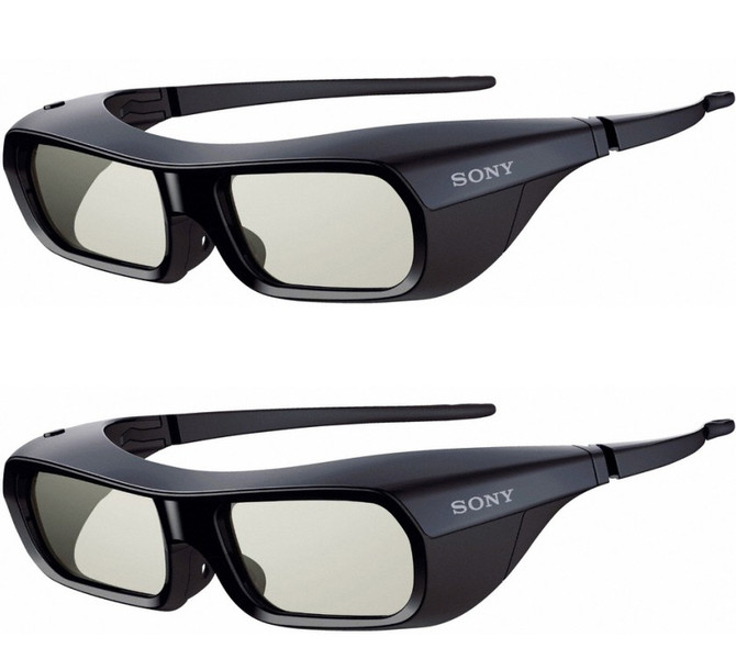 Sony TDG-BR250/B + TDG-BR200/B Black stereoscopic 3D glasses