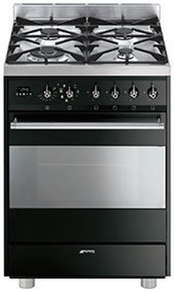 Smeg C6GMNNL8 Gas hob A Black cooker