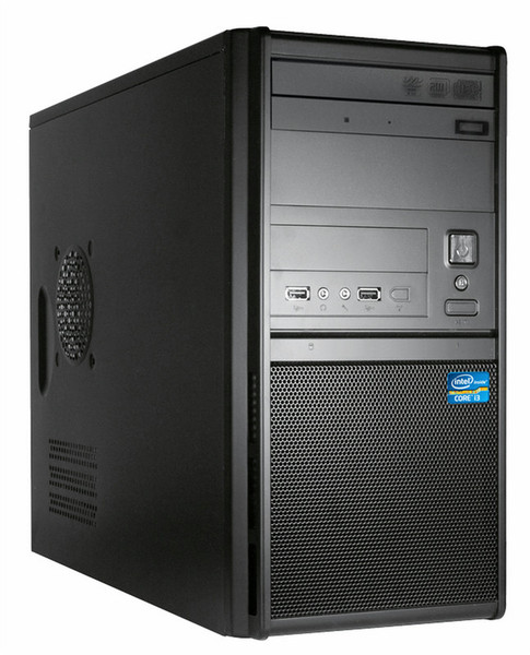 White Label AMY 3.1GHz i3-2100 Mini Tower Black PC PC