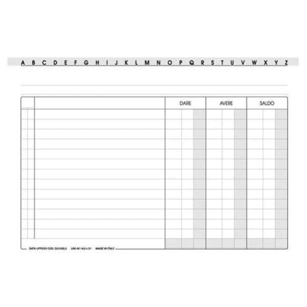 Data Ufficio 1530.5 accounting form/book