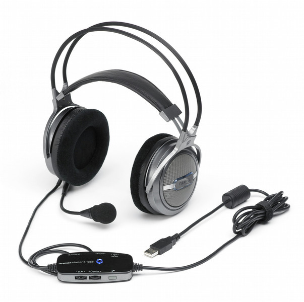 Terratec HeadSet Master USB Dual Binaural Black headset
