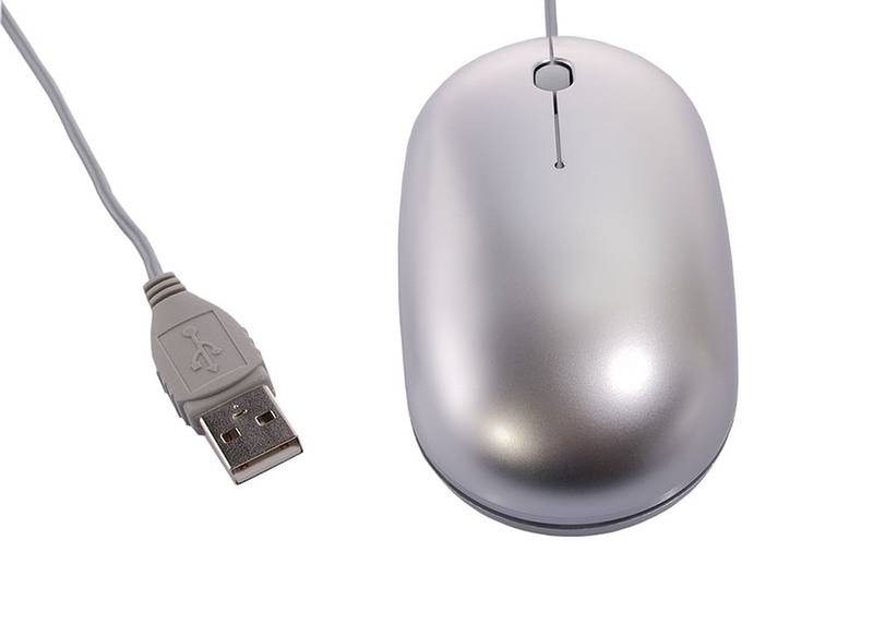 Artwizz ArtMouse Silver USB Оптический 800dpi Cеребряный компьютерная мышь