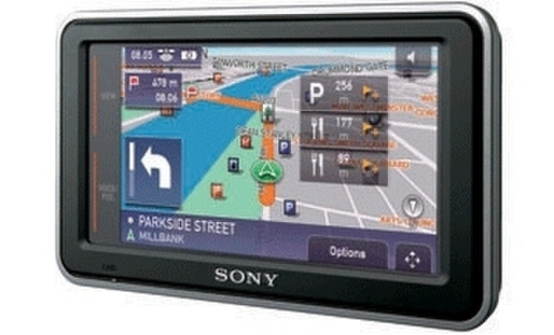 Sony NV-U53N Фиксированный ЖК Сенсорный экран 210г Черный навигатор