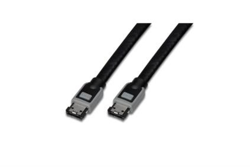 ASSMANN Electronic SATA 0.75m 0.75m eSATA eSATA Grey,Black SATA cable