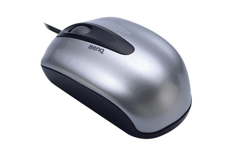Benq N300, Silver USB+PS/2 Оптический 800dpi Cеребряный компьютерная мышь