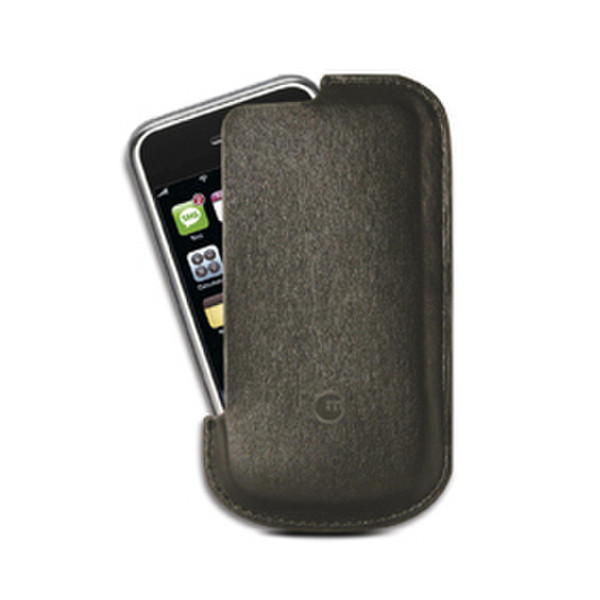 Macally Leather Sleve for iPhone Black