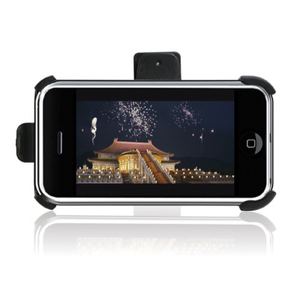 Macally Swivel Belt Clip & Stand for iPhone Schwarz