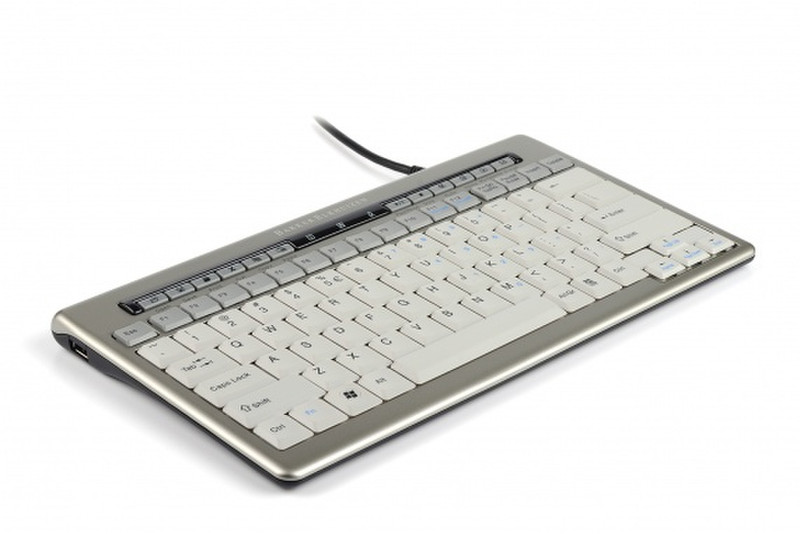 BakkerElkhuizen S-board 840 USB Французский Серый клавиатура