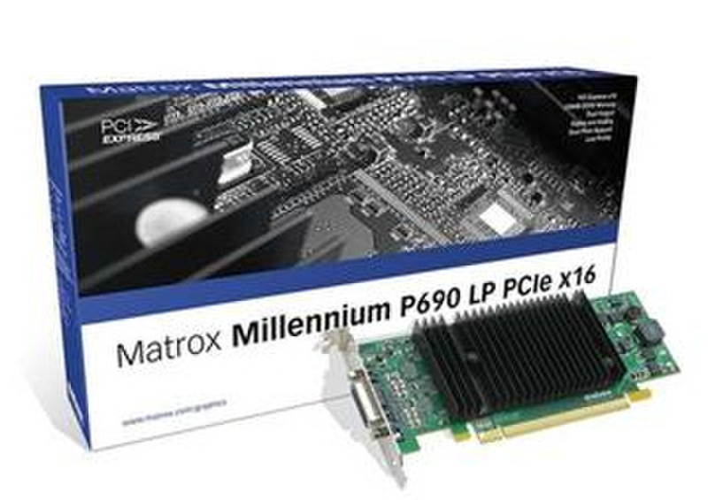 Matrox P69-MDDE128LPF GDDR2 graphics card