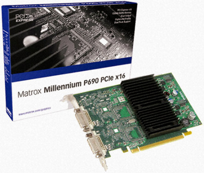 Matrox P69-MDDE128F GDDR2 graphics card