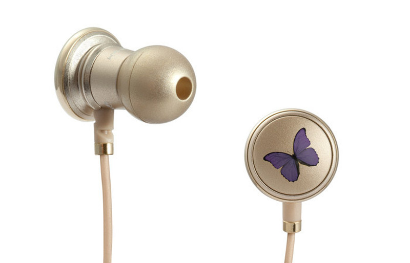 Monster Cable Butterfly Vivienne Tam Binaural im Ohr Gold