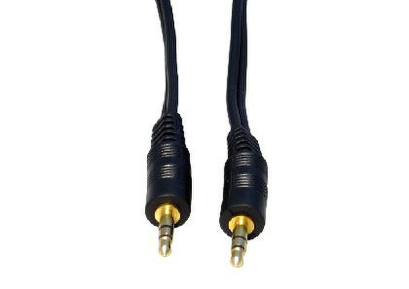 Cables Direct 2m 3.5mm, M - M 2m 3.5mm 3.5mm Black