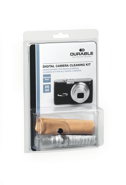 Durable Digital camera cleaning kit Lenses/Glass Equipment cleansing wet/dry cloths & liquid 25ml