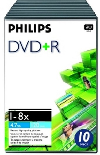 Philips DVD+R 4.7GB 8x 4.7ГБ DVD+R 10шт