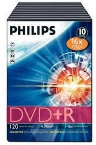 Philips DVD+R 4.7GB 16x 4.7GB DVD+R 10pc(s)