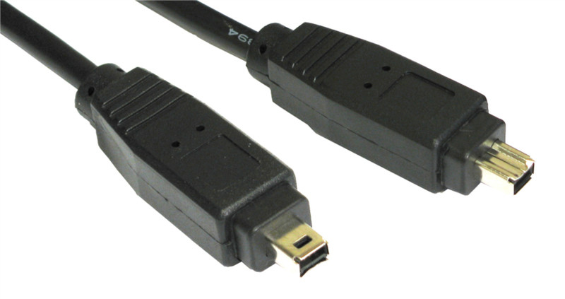Cables Direct 3m firewire 4 Pin - 4 Pin 3м 4-p 4-p Черный FireWire кабель