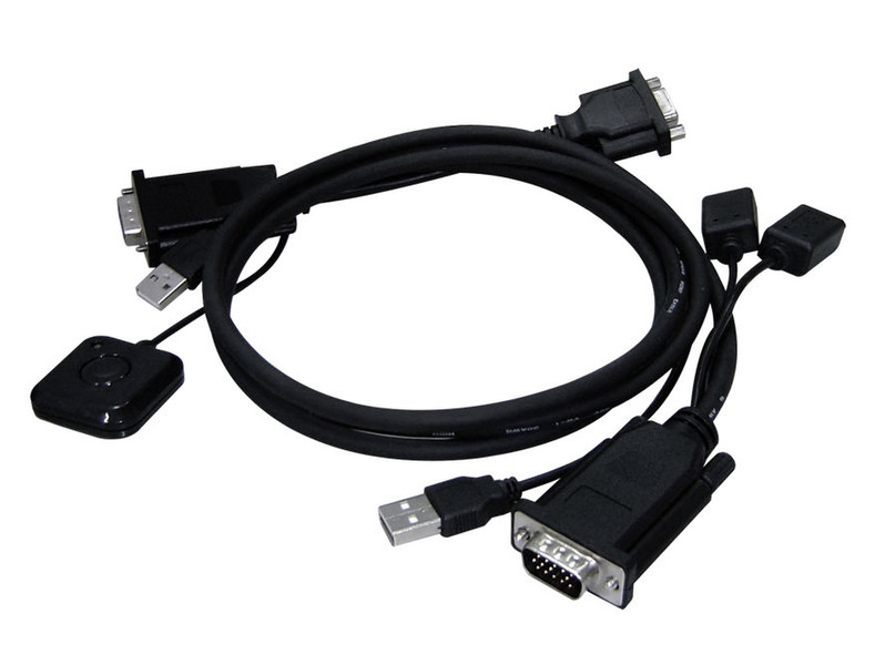 Cables Direct 2 port USB micro KVM Black KVM switch