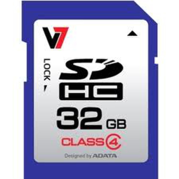 V7 32GB SDHC CL4 32ГБ SDHC Class 4 карта памяти