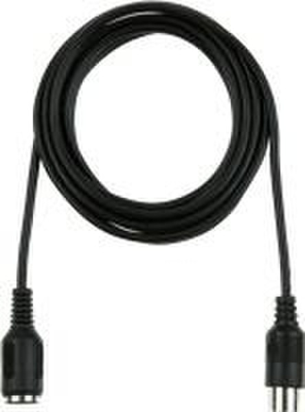 Digiconnect Keybord Extension Cable 3m 5-PIN DIN (M) 5-PIN DIN (F) Black cable interface/gender adapter
