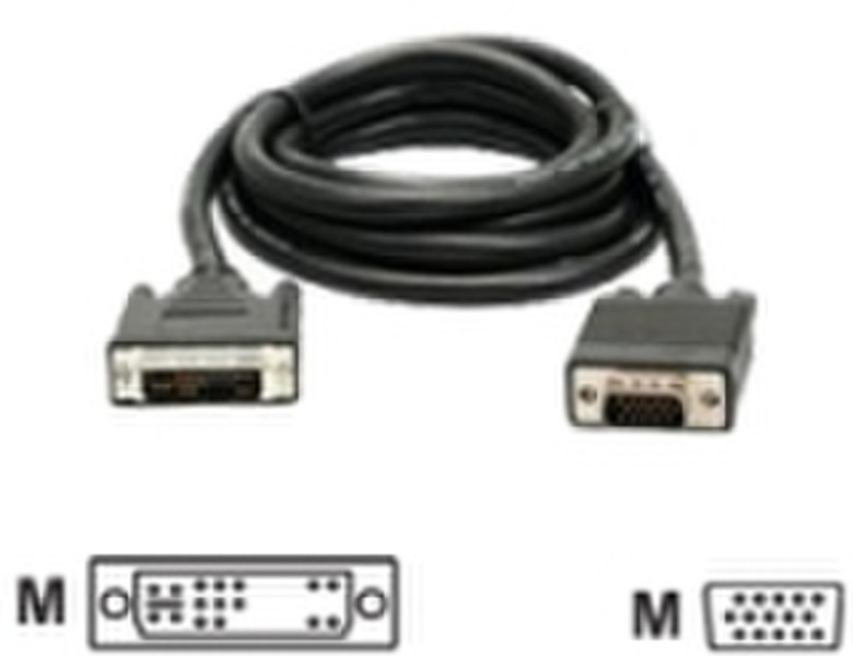 Digiconnect DVI-A/VGA Monitor Cable 2m 2m DVI-A VGA (D-Sub) Black