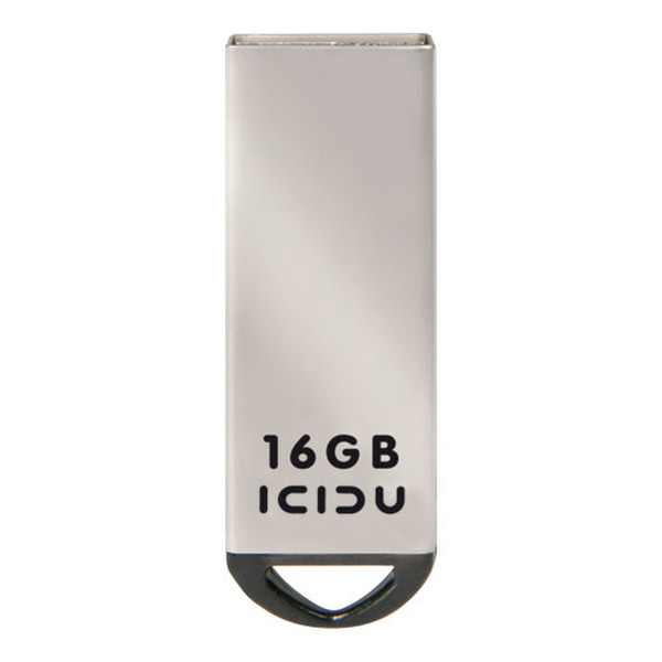 ICIDU Metal Flash Drive 16GB 16GB USB 2.0 Typ A Metallisch USB-Stick