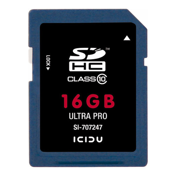 ICIDU Secure Digital Ultra Pro 16GB 16ГБ SDHC Class 10 карта памяти