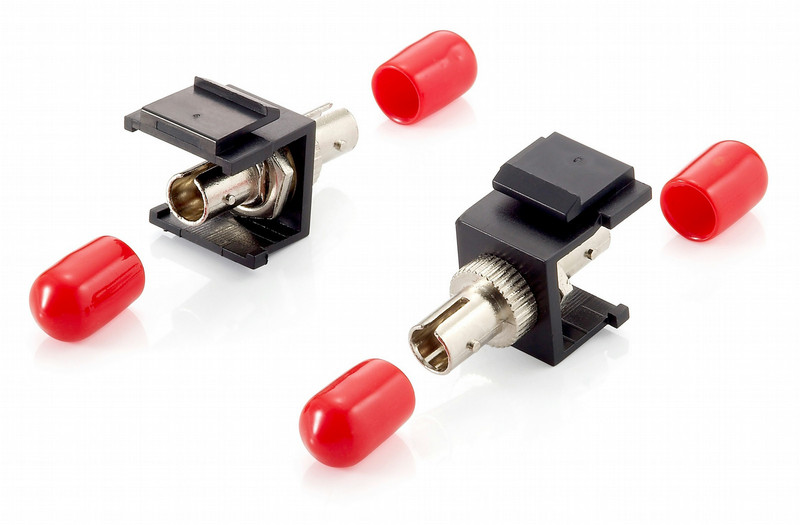 Equip Fiber Optic Keystone Adapter, ST Simplex fiber optic adapter