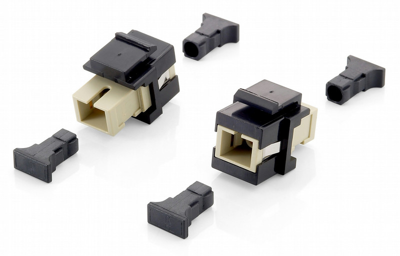 Equip Fiber Optic Keystone Adapter, SC Simplex fiber optic adapter