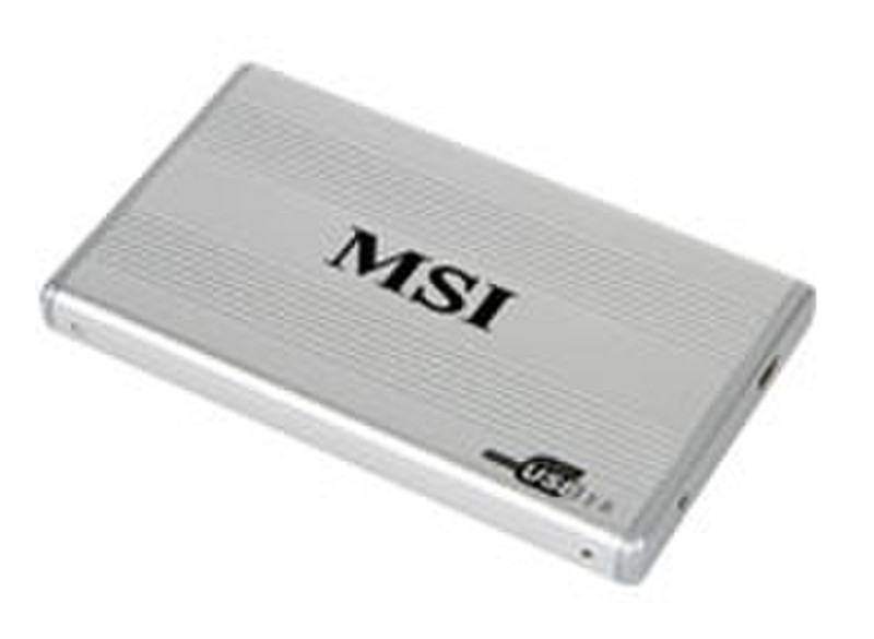 MSI External USB 2.0 HDD enclosure USB powered Grey