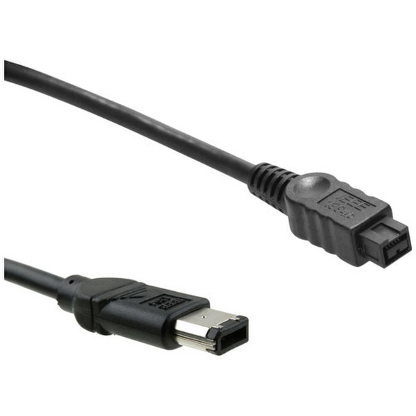 ICIDU FireWire 800Mbps 9-6 Cable, 1,8m 1.8m Schwarz Firewire-Kabel
